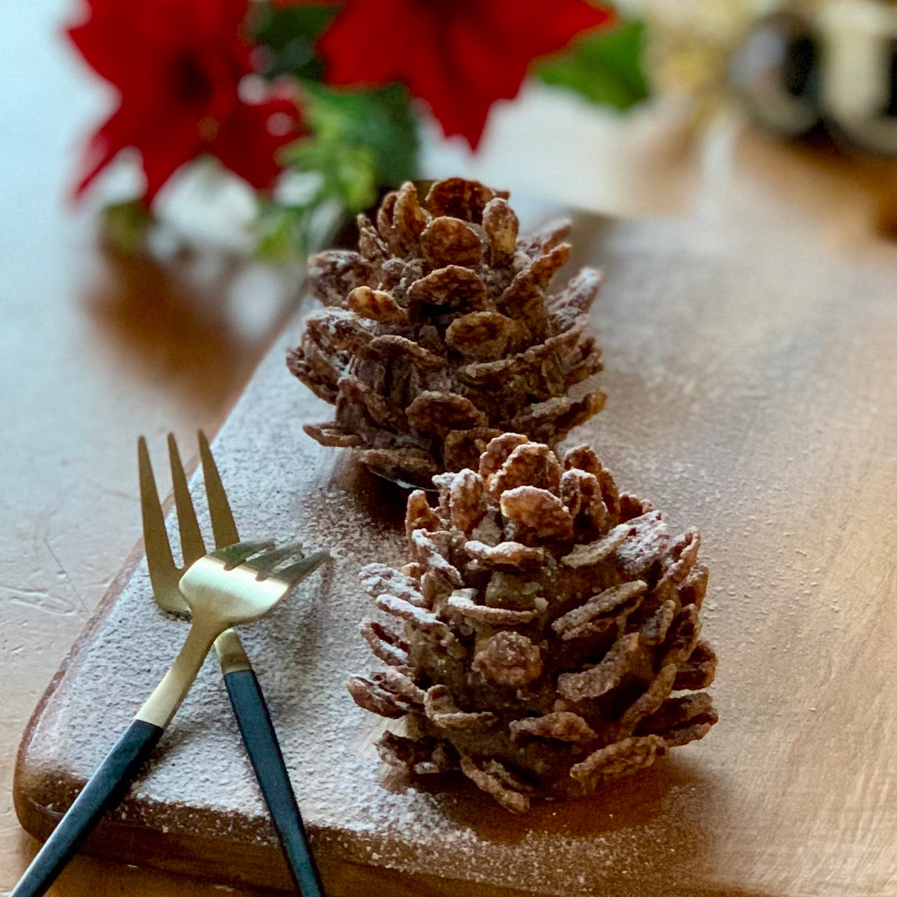 「薬売りのねりきなこ」クリスマススイーツ《松ぼっくりケーキ》【千金丹のオススメレシピ】